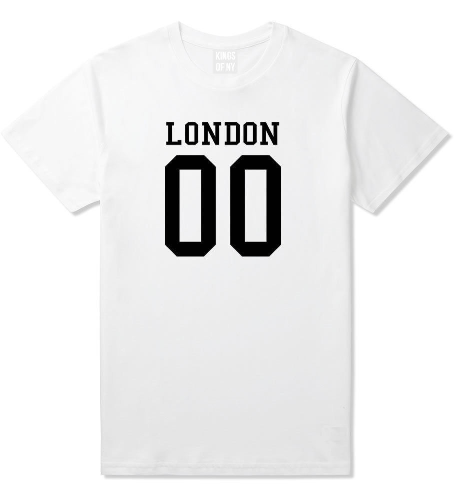 London Team 00 Jersey T-Shirt in White By Kings Of NY