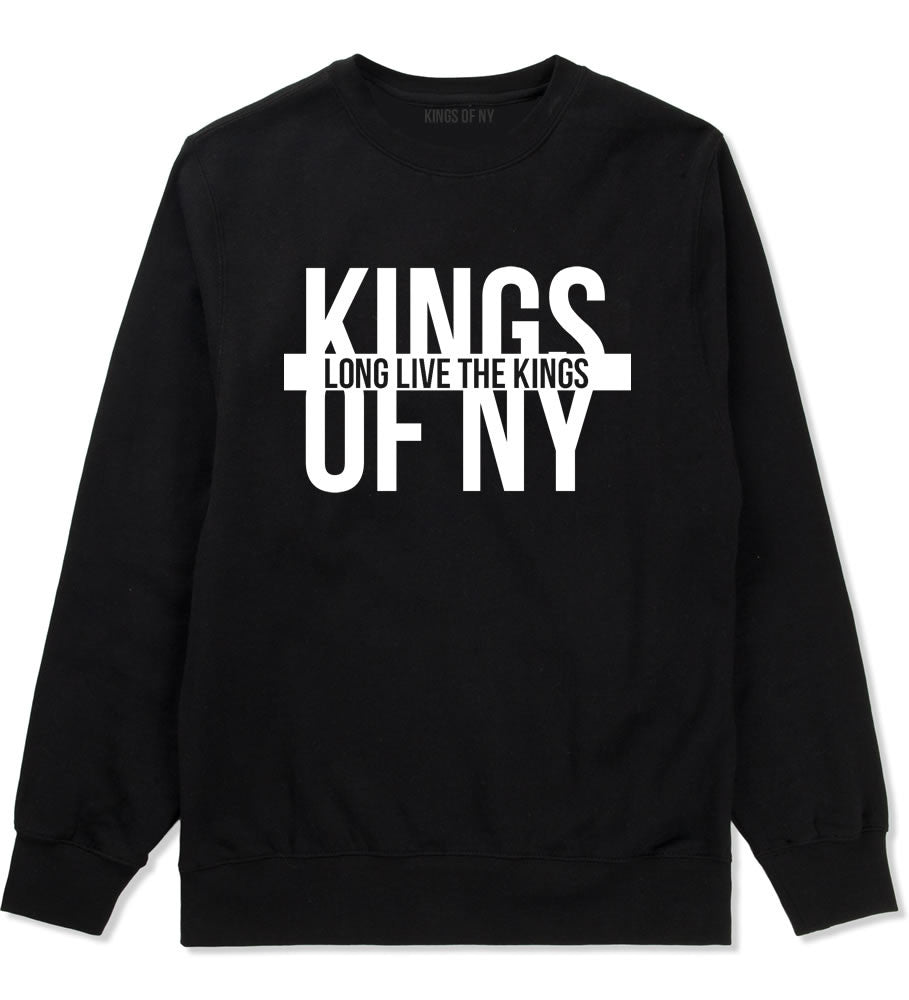 Long Live the Kings Crewneck Sweatshirt in Black by Kings Of NY