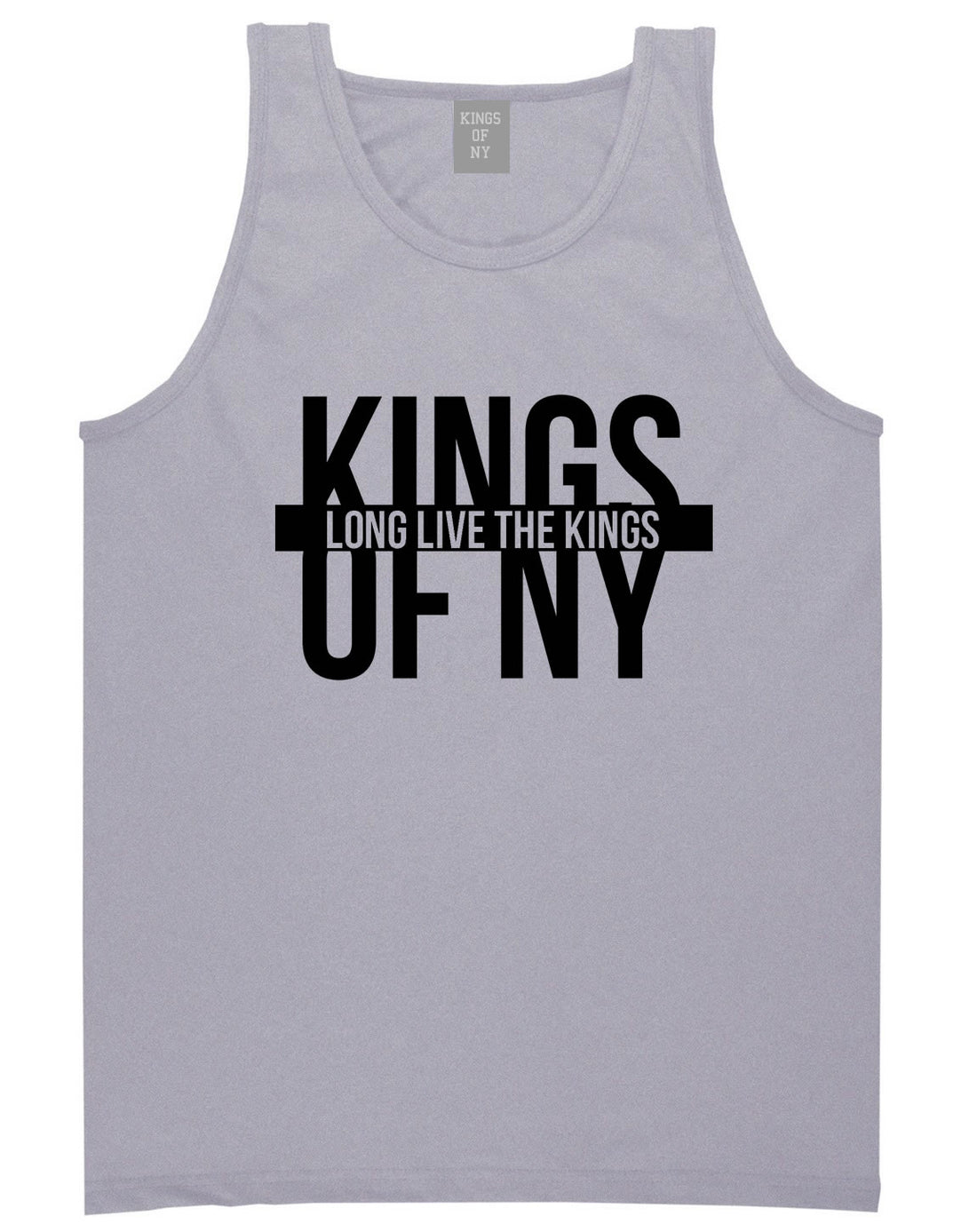 Long Live the Kings Tank Top in Grey by Kings Of NY