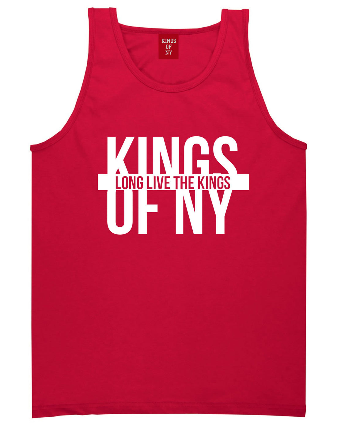 Long Live the Kings Tank Top in Red by Kings Of NY