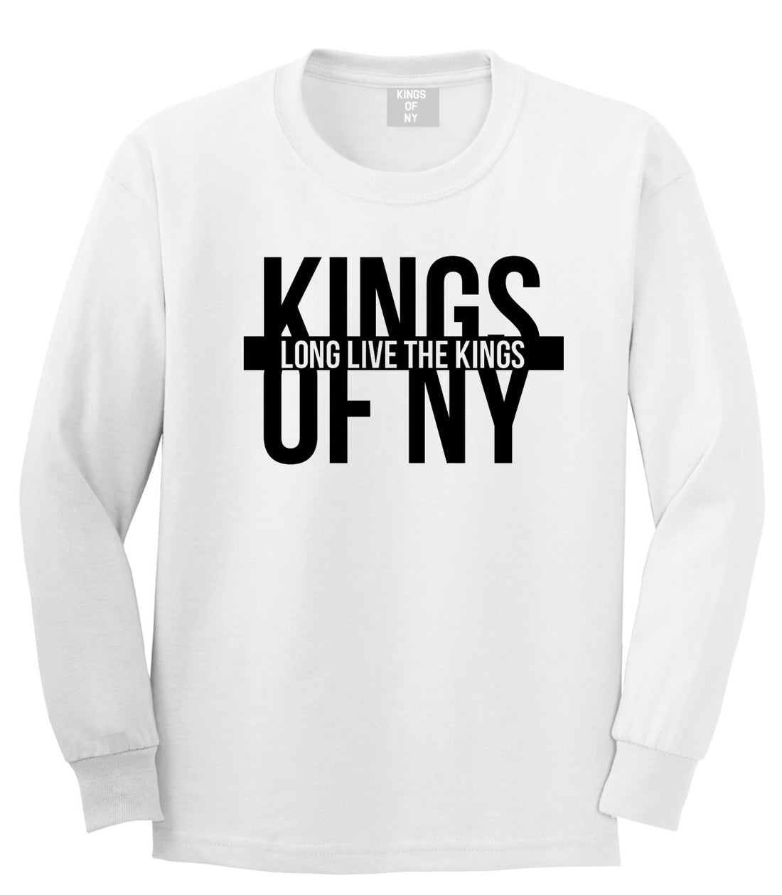 Long Live the Kings Long Sleeve T-Shirt in White by Kings Of NY