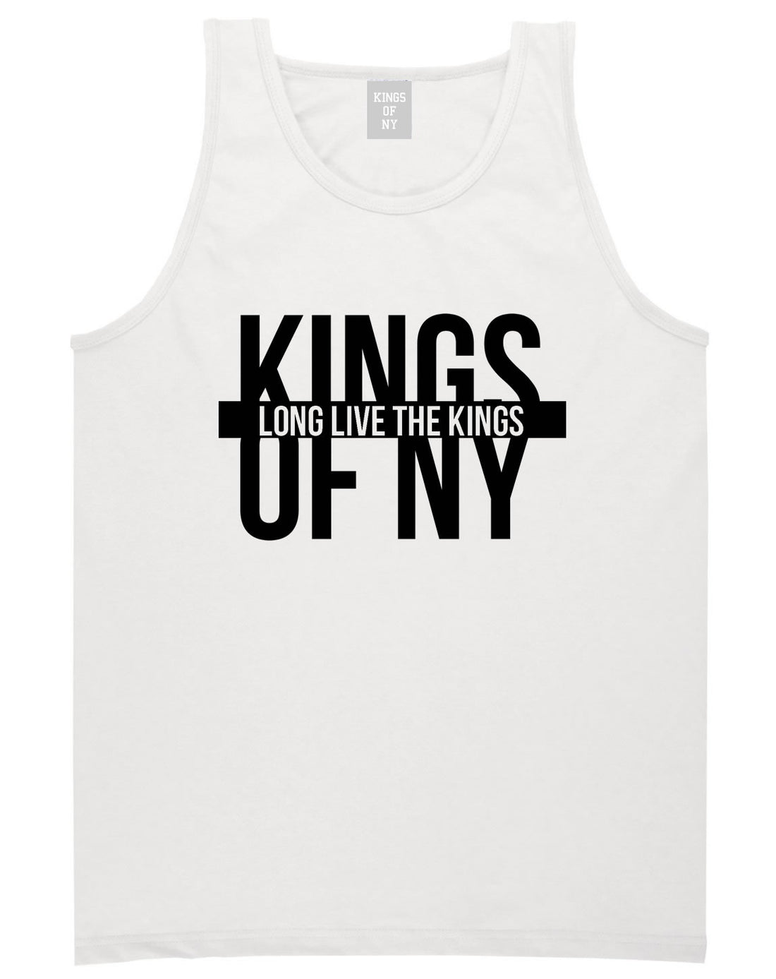 Long Live the Kings Tank Top in White by Kings Of NY