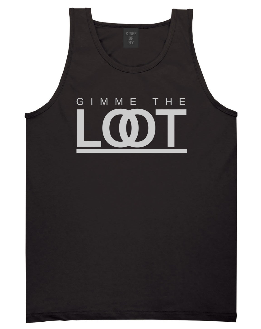 Gimme The Loot  Tank Top in Black By Kings Of NY