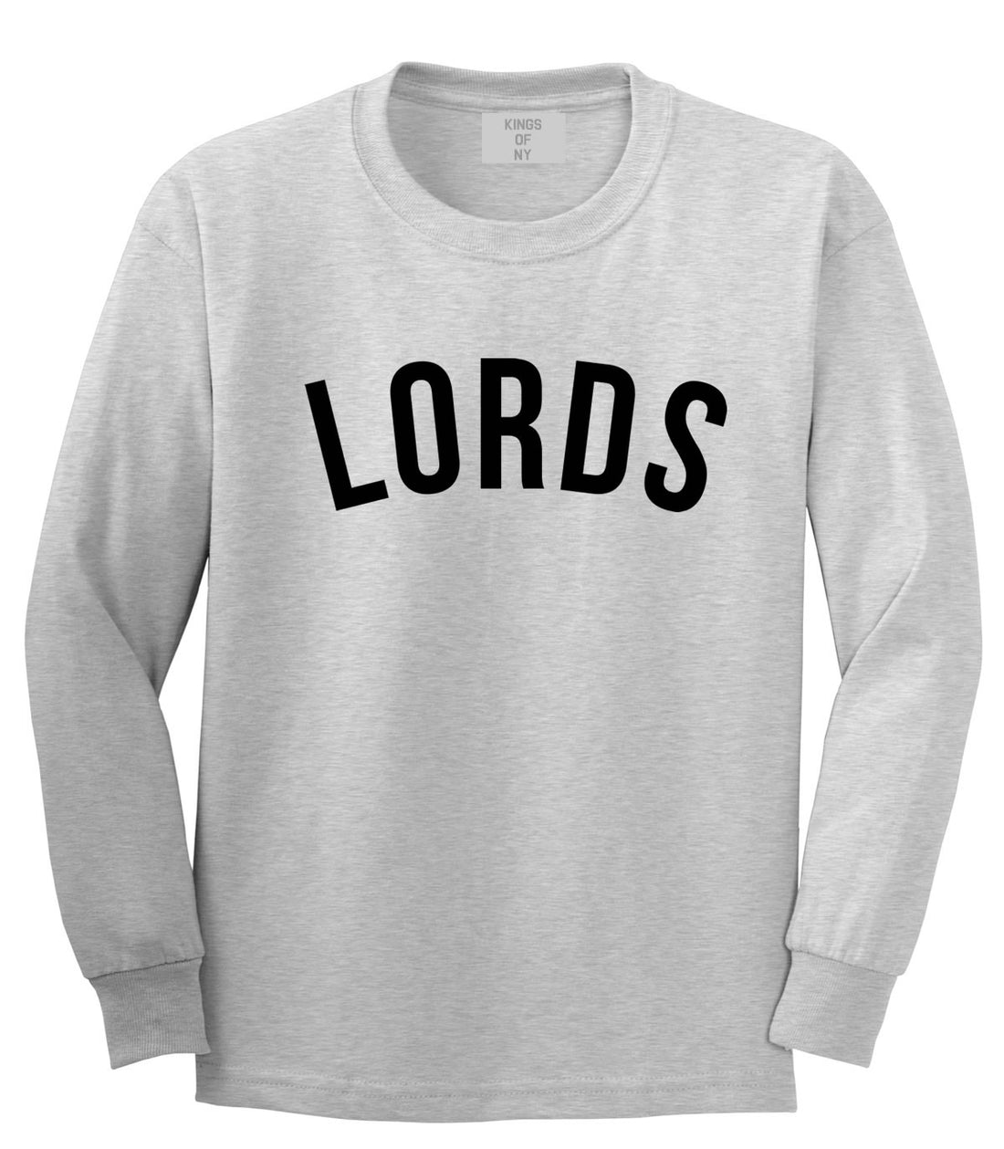 Kings Of NY Lords Long Sleeve T-Shirt in Grey