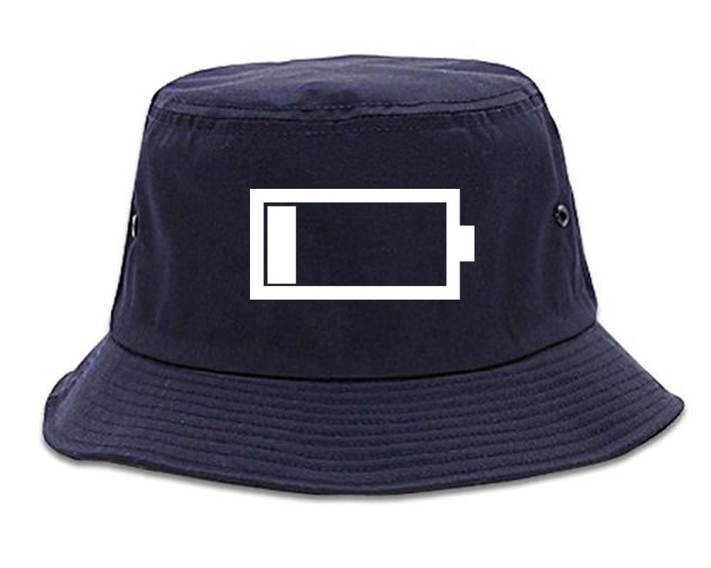 Low Battery Cell Phone Meme Emoji Bucket Hat Cap