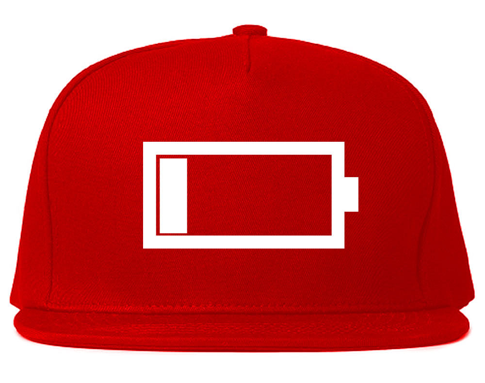 Low Battery Cell Phone Meme Emoji snapback Hat Cap
