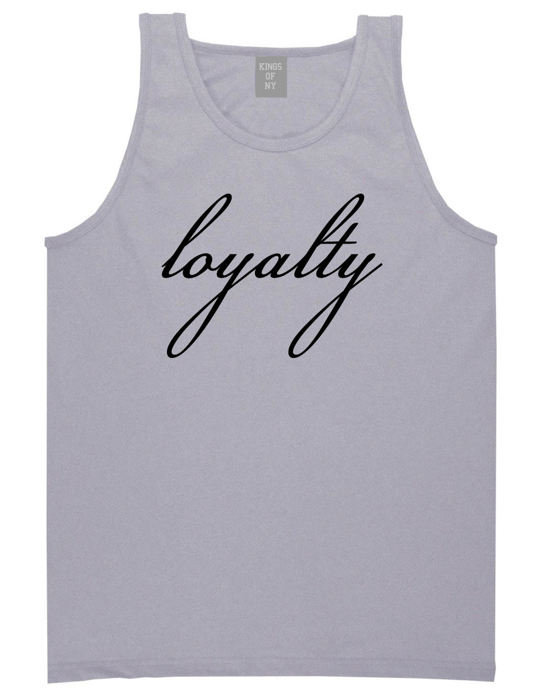 Loyalty Respect Aint New York Hoes Tank Top In Grey by Kings Of NY