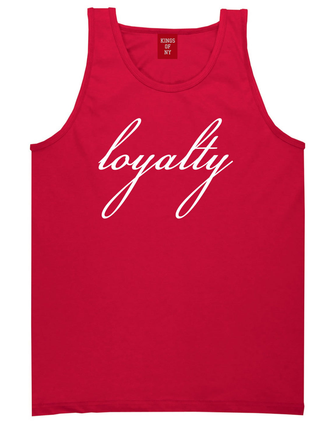 Loyalty Respect Aint New York Hoes Tank Top In Red by Kings Of NY