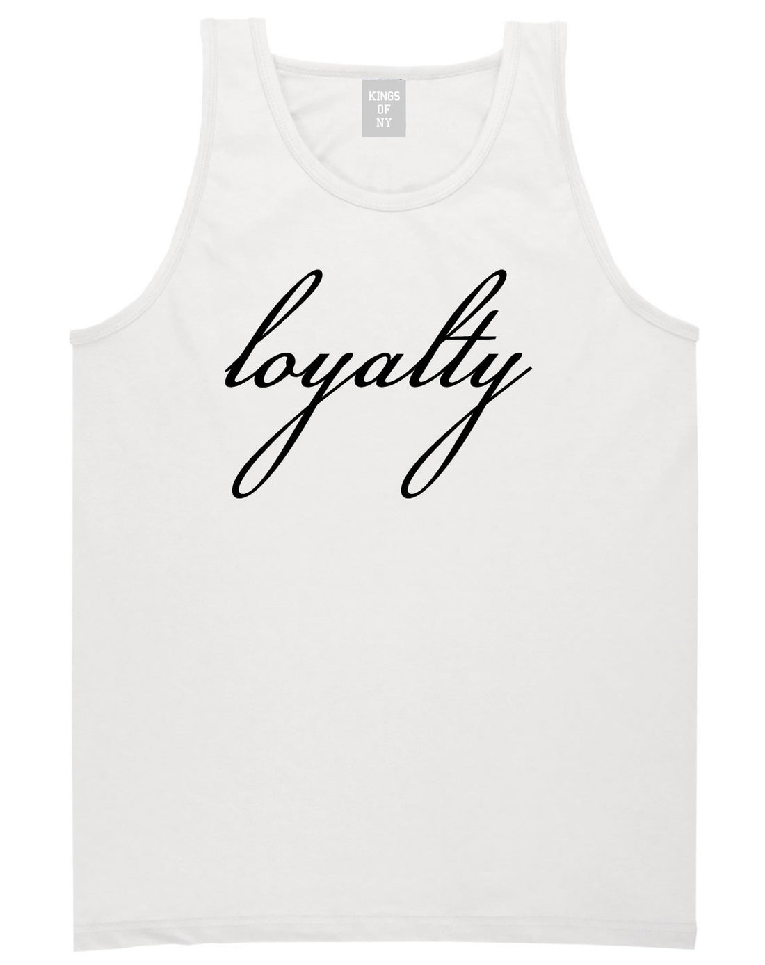 Loyalty Respect Aint New York Hoes Tank Top In White by Kings Of NY
