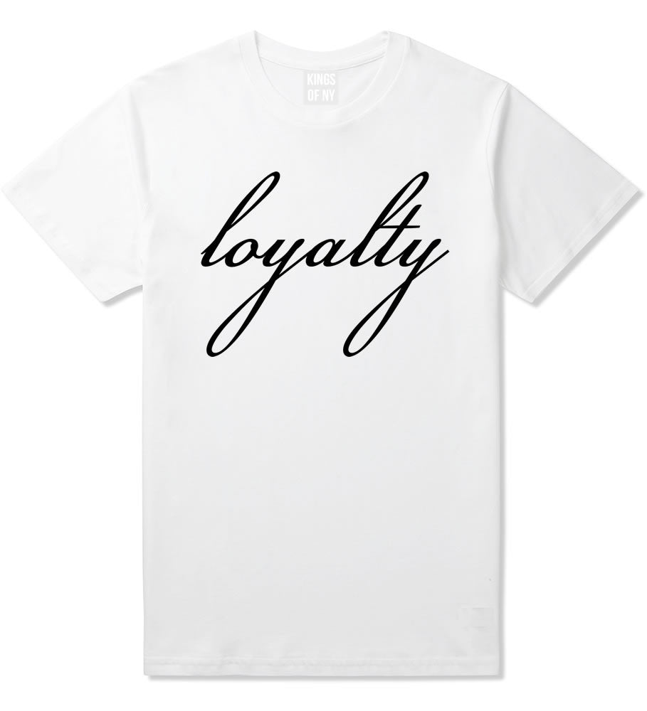 Loyalty Respect Aint New York Hoes T-Shirt In White by Kings Of NY