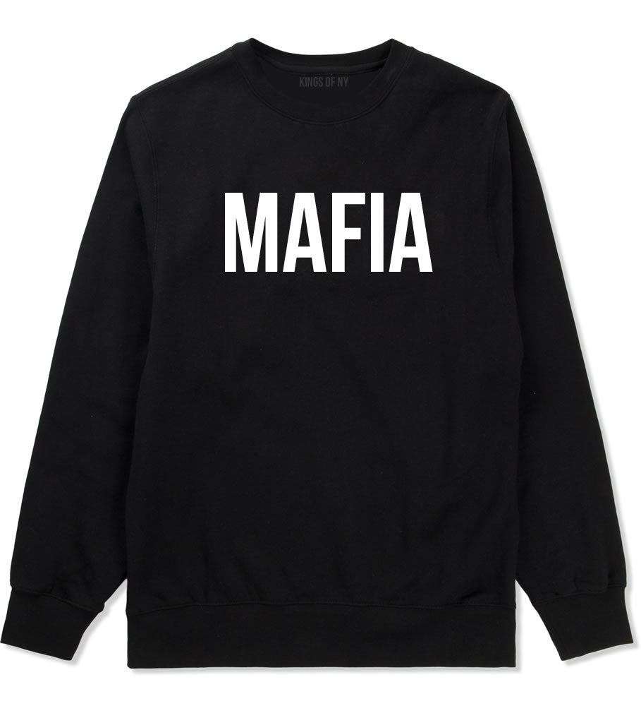 Mafia Junior Italian Mob  Crewneck Sweatshirt in Black By Kings Of NY