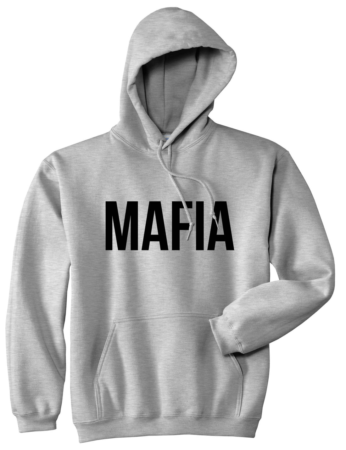 Mafia Junior Italian Mob  Boys Kids Pullover Hoodie Hoody in Grey By Kings Of NY