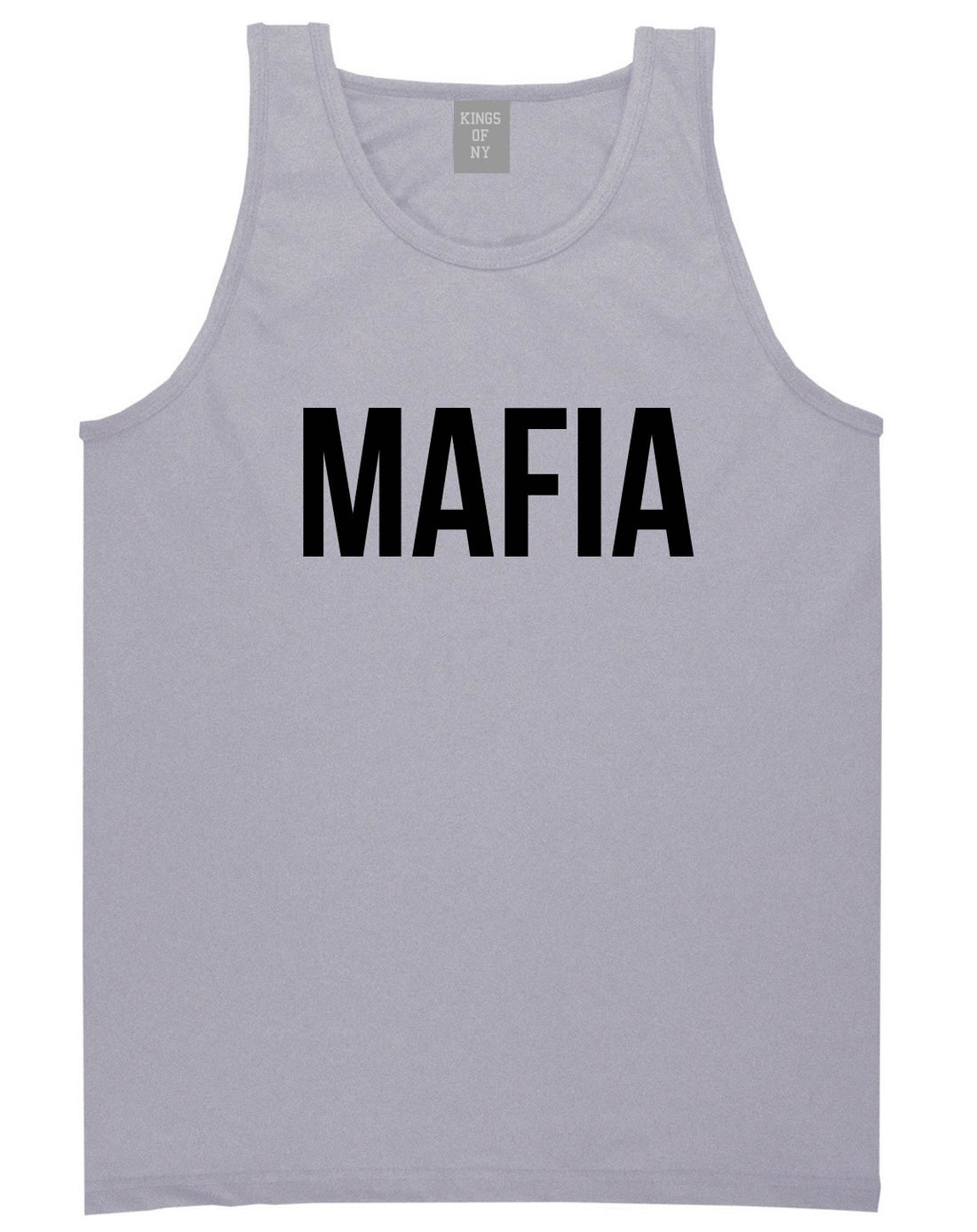 Mafia Junior Italian Mob  Tank Top in Grey By Kings Of NY