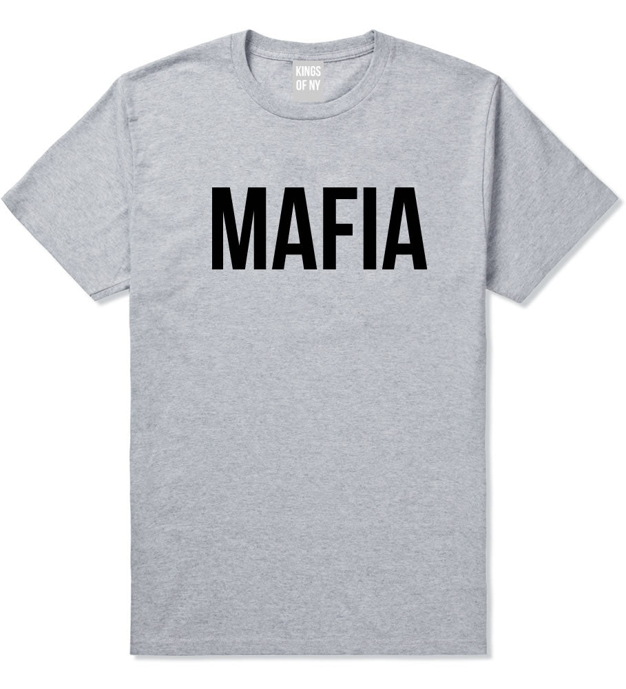 Mafia Junior Italian Mob  Boys Kids T-Shirt in Grey By Kings Of NY