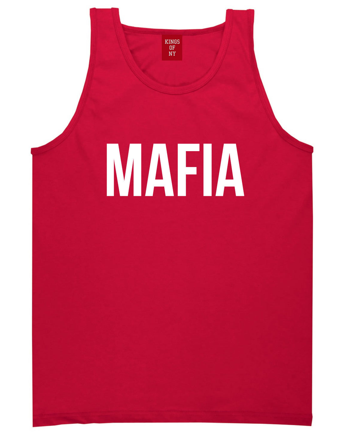 Mafia Junior Italian Mob  Tank Top in Red By Kings Of NY