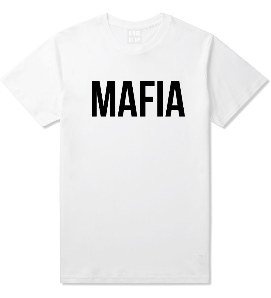 Mafia Junior Italian Mob  T-Shirt in White By Kings Of NY