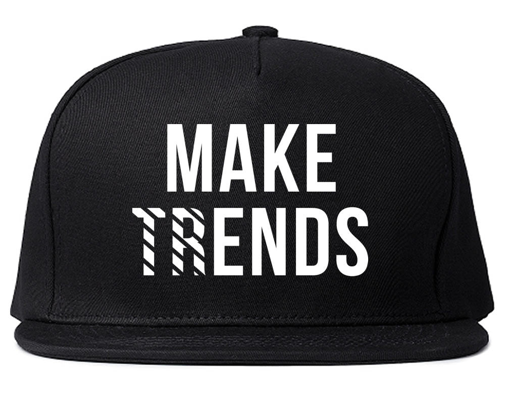 Make Trends Make Ends Snapback Hat in Black by Kings Of NY