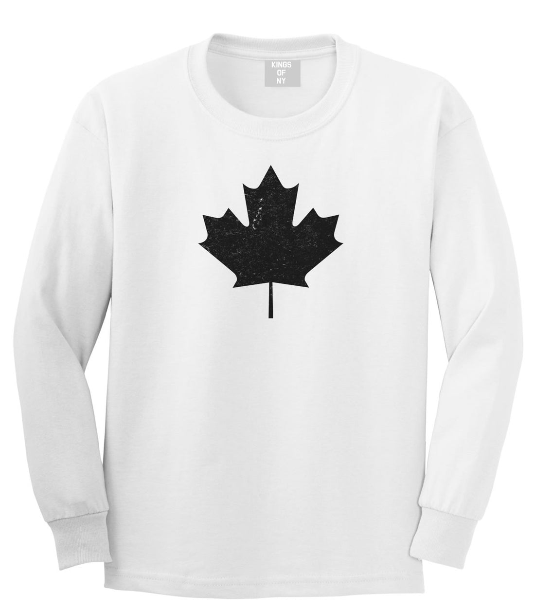 Maple Leaf Long Sleeve T-Shirt by Kings Of NY