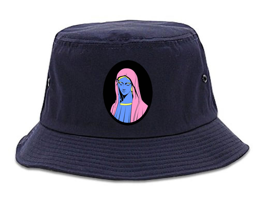 Mary Mother Of Jesus Pink Bucket Hat Cap