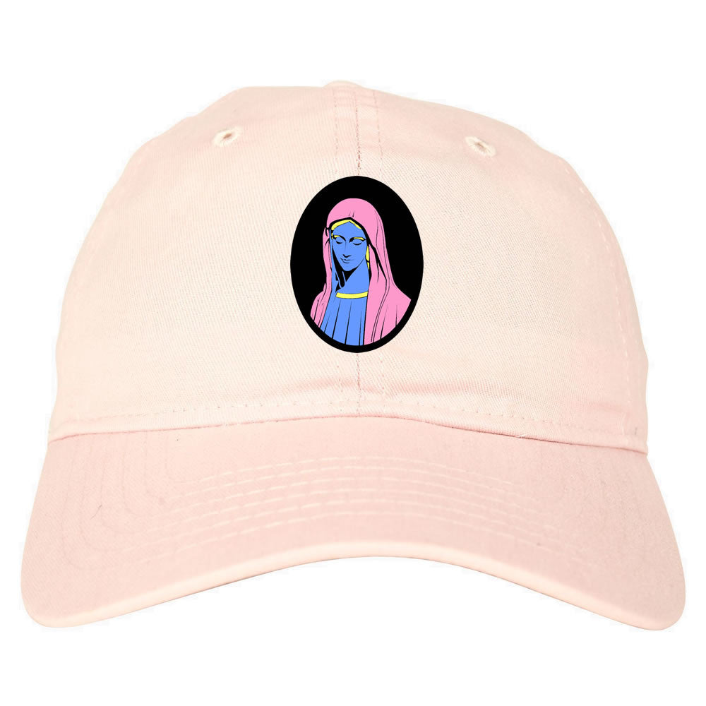 Mary Mother Of Jesus Pink Dad Hat Cap