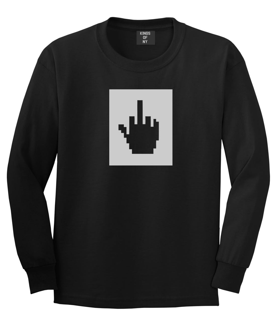 Middle Finger Emoji Meme Long Sleeve T-Shirt