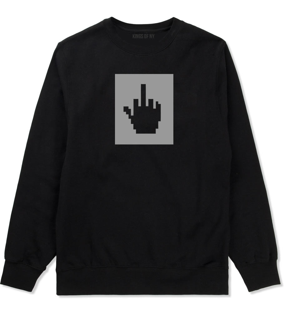 Middle Finger Emoji Meme Crewneck Sweatshirt