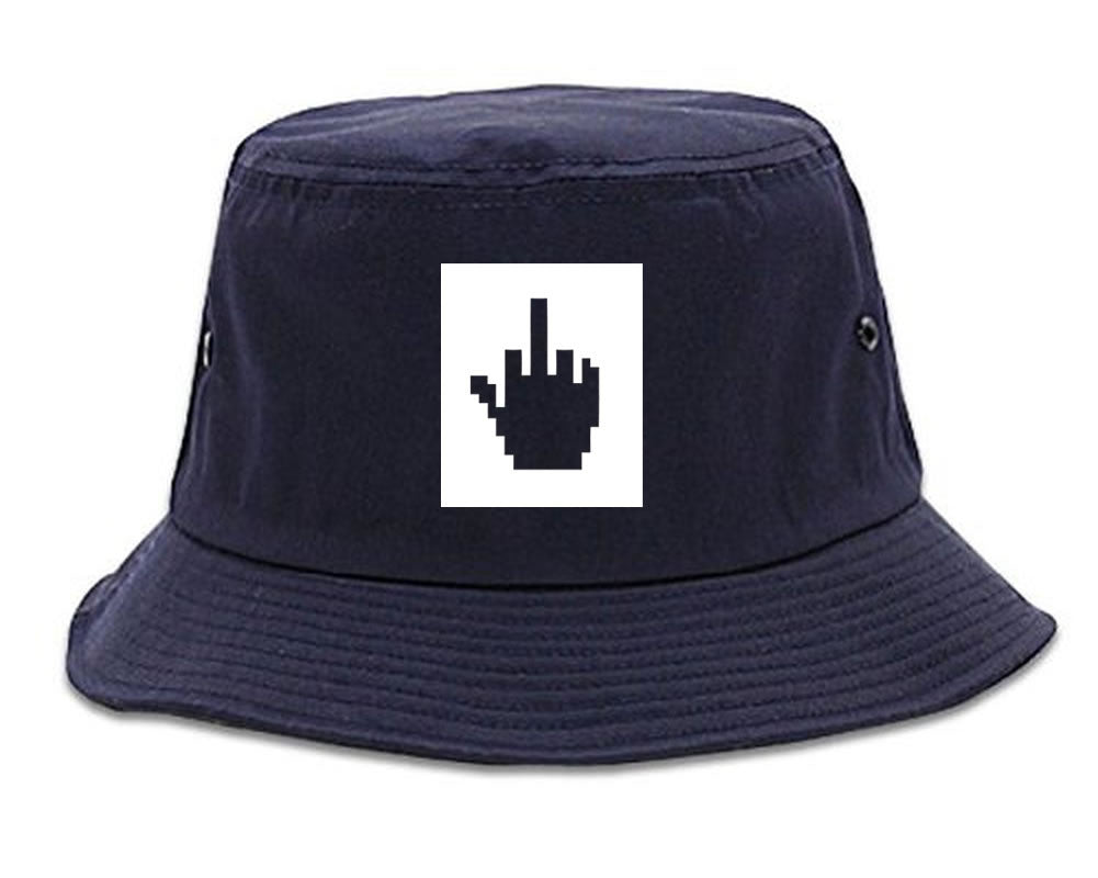 Middle Finger Emoji Meme Bucket Hat Cap