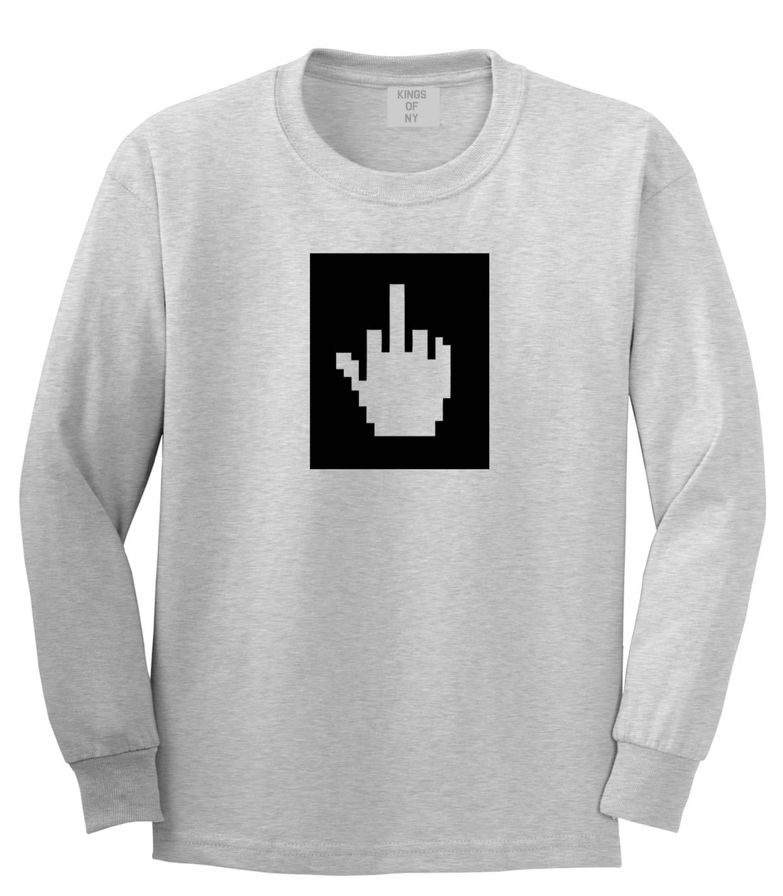 Middle Finger Emoji Meme Long Sleeve T-Shirt