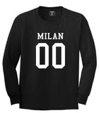 Milan Team 00 Jersey Long Sleeve T-Shirt in Black By Kings Of NY