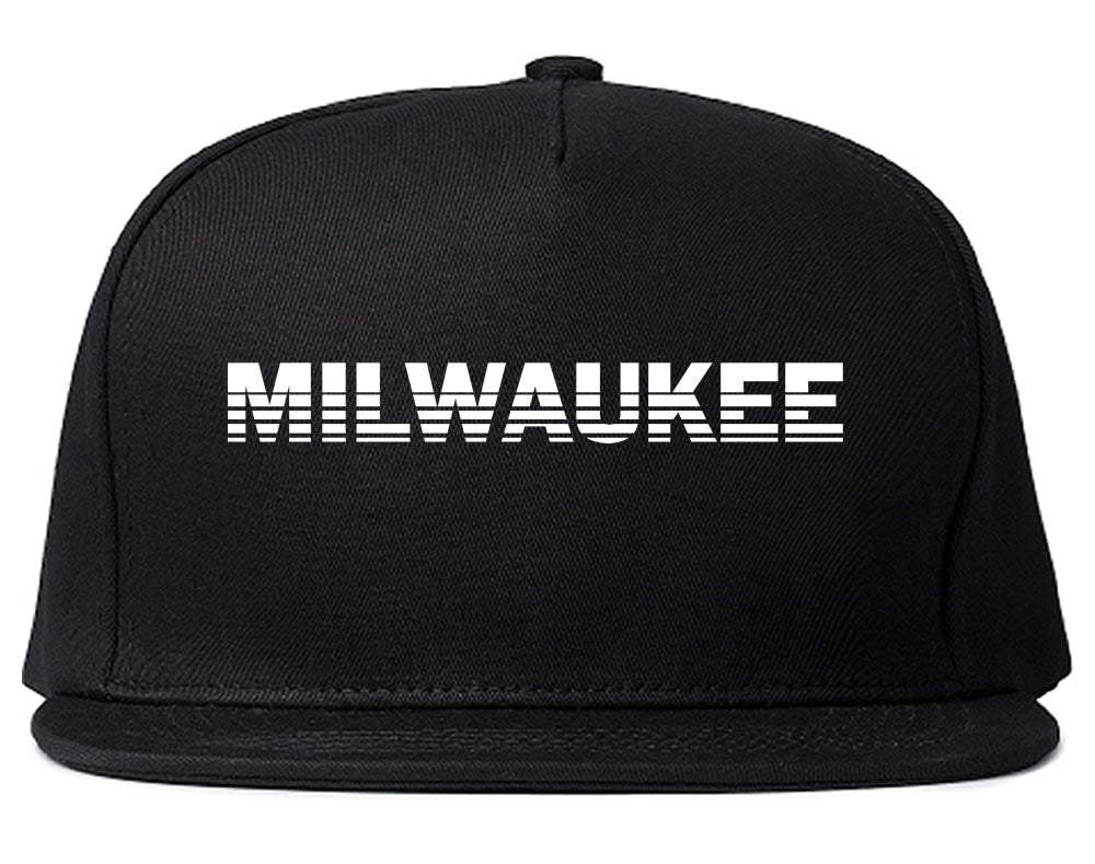 Milwaukee Wisconsin State City College Mens Snapback Hat Black