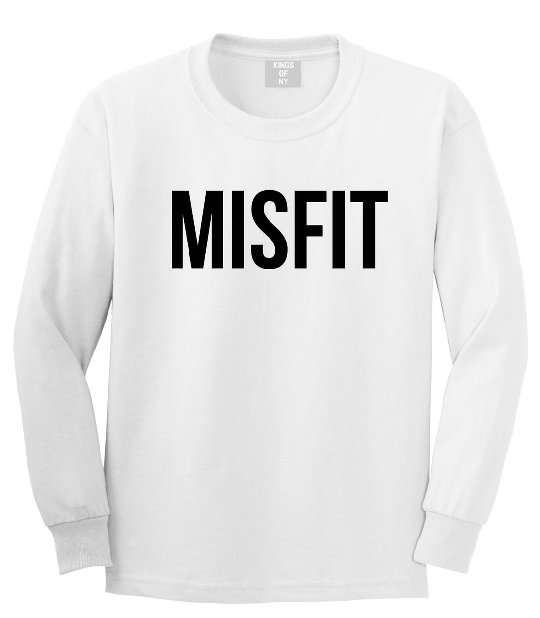 Kings Of NY Misfit Long Sleeve T-Shirt in White