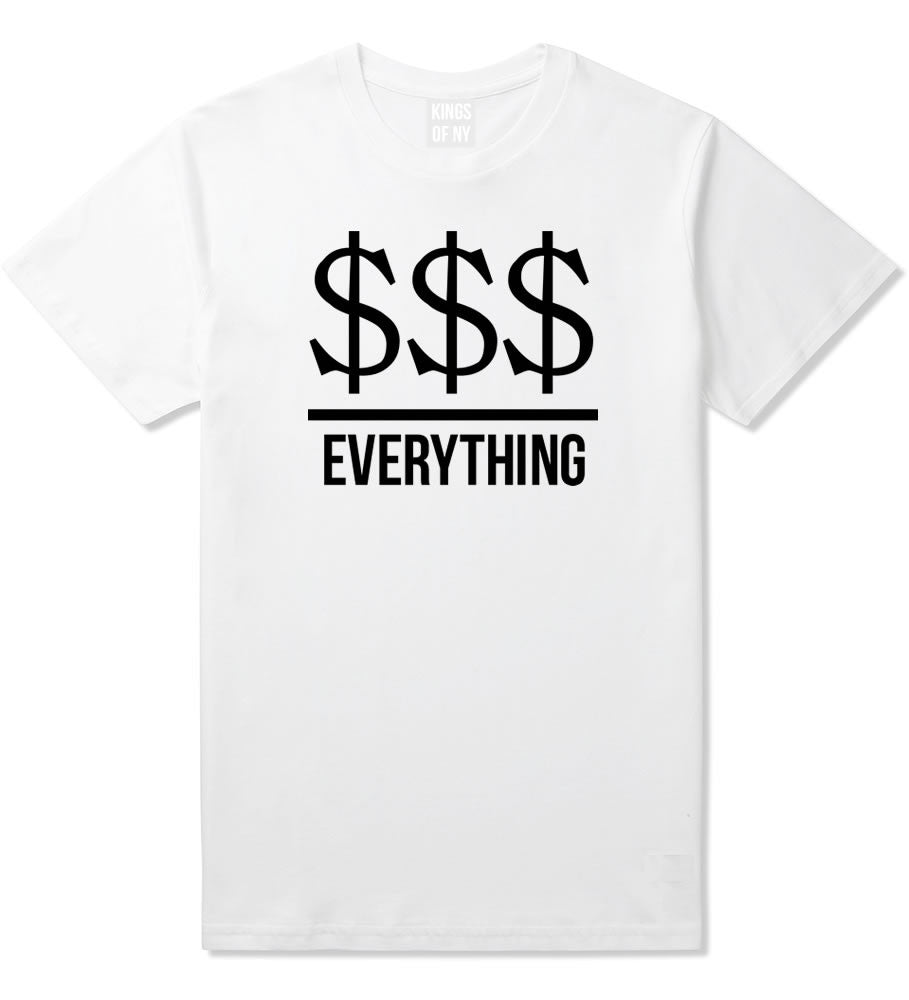 Kings Of NY Money Over Everything T-Shirt in White
