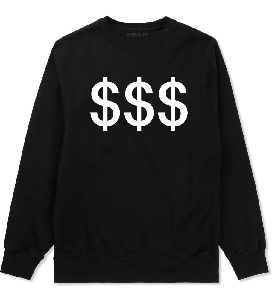 Kings Of NY Money Signs Crewneck Sweatshirt in Black