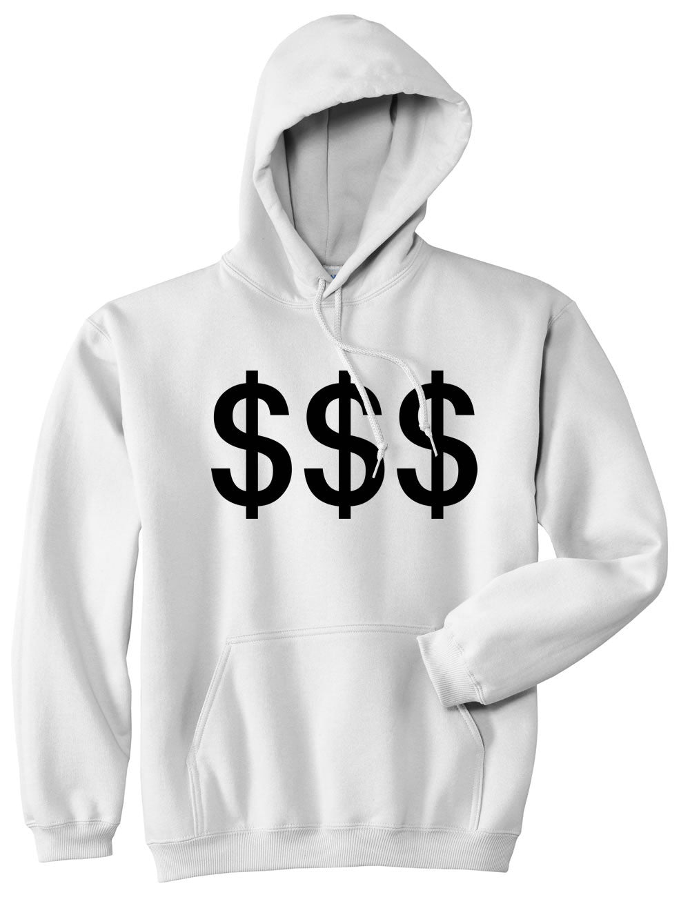 Kings Of NY Money Signs Pullover Hoodie Hoody in White