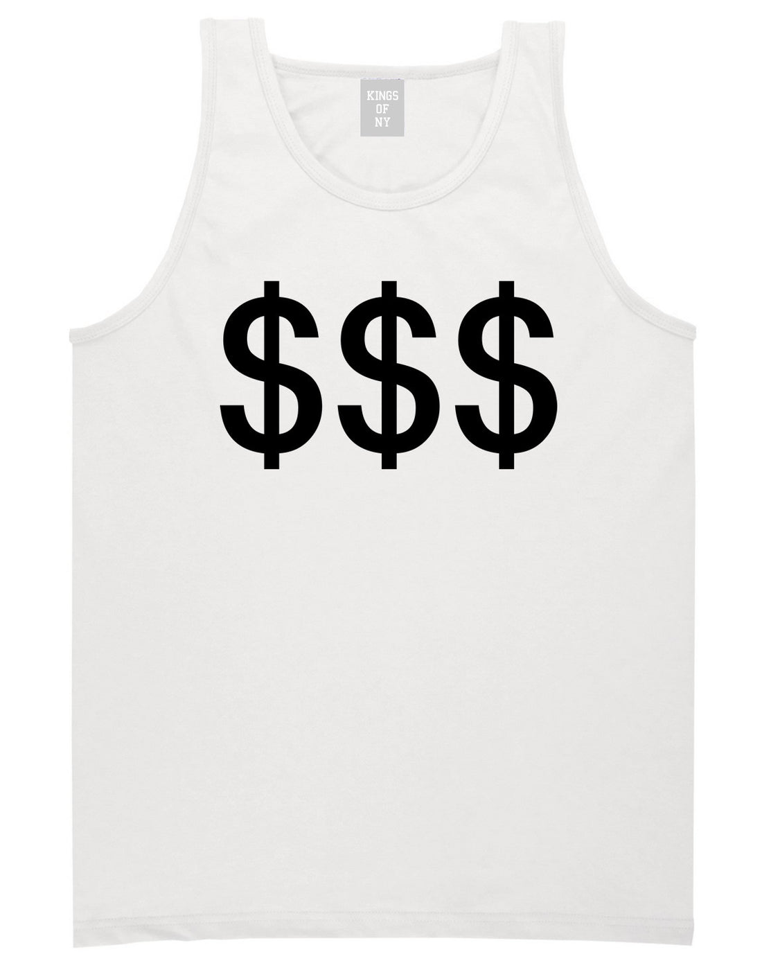 Kings Of NY Money Signs Tank Top in White