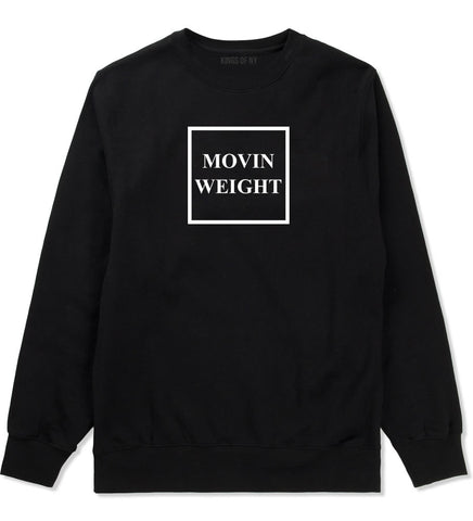 Movin Weight Hustler Crewneck Sweatshirt in Black by Kings Of NY