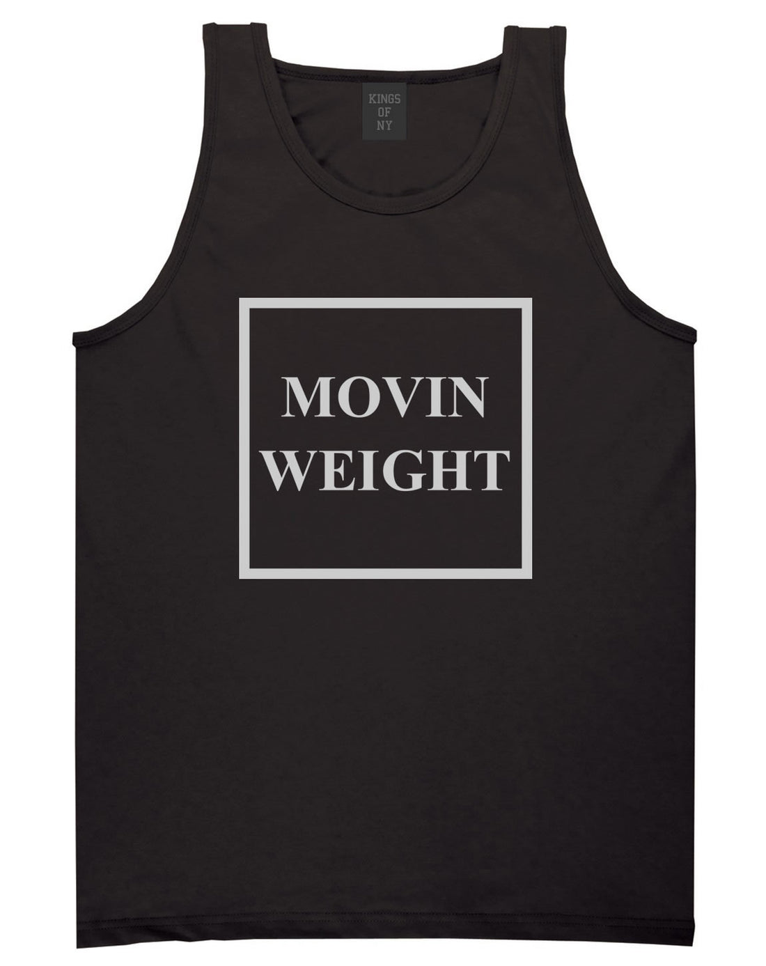 Movin Weight Hustler Tank Top in Black by Kings Of NY