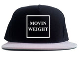Movin Weight Hustler 2 Tone Snapback Hat in Black and Grey by Kings Of NY