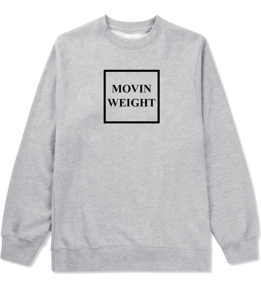 Movin Weight Hustler Boys Kids Crewneck Sweatshirt in Grey by Kings Of NY