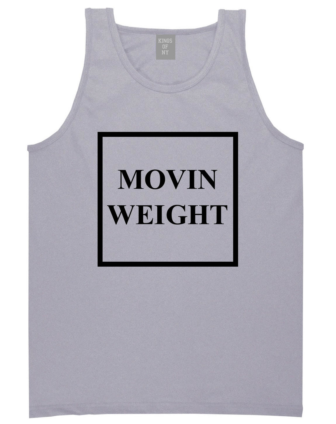 Movin Weight Hustler Tank Top in Grey by Kings Of NY