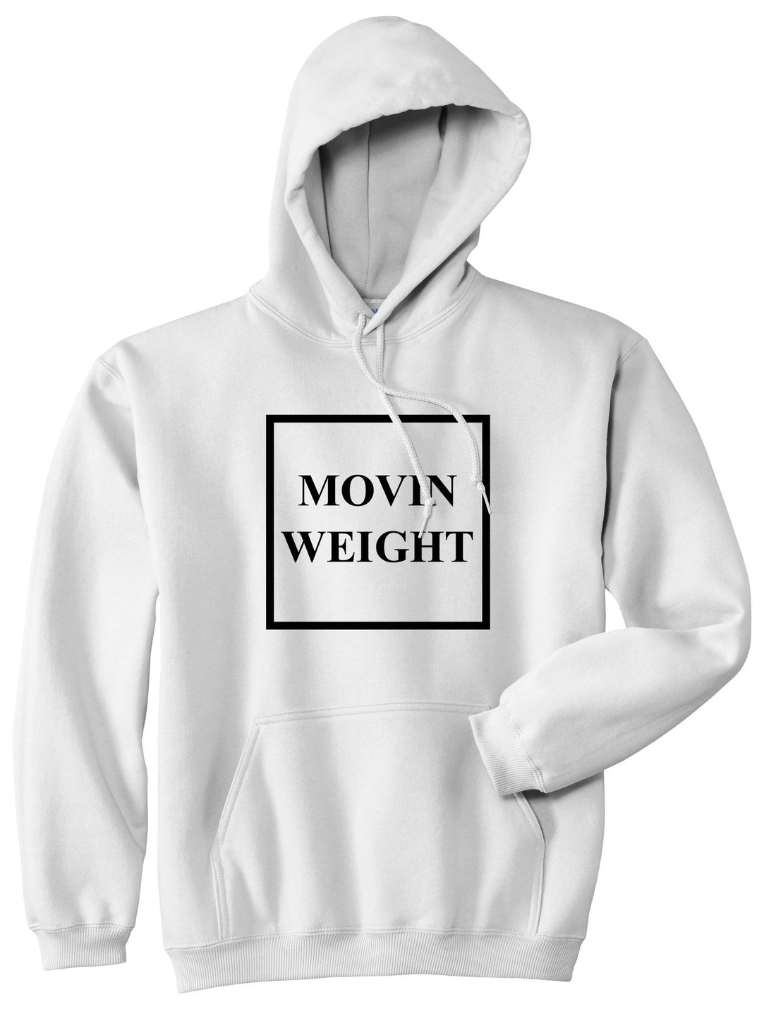 Movin Weight Hustler Pullover Hoodie Hoody in White by Kings Of NY