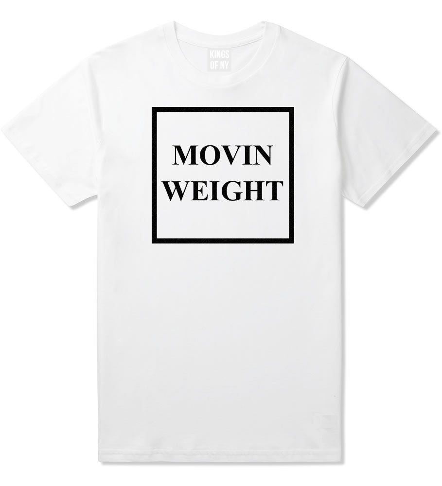 Movin Weight Hustler Boys Kids T-Shirt in White by Kings Of NY