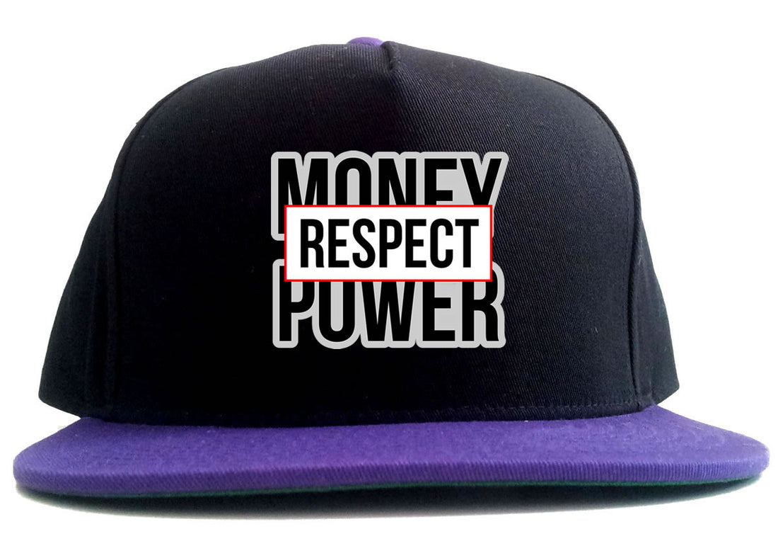 Money Power Respect 2 Tone Snapback Hat By Kings Of NY