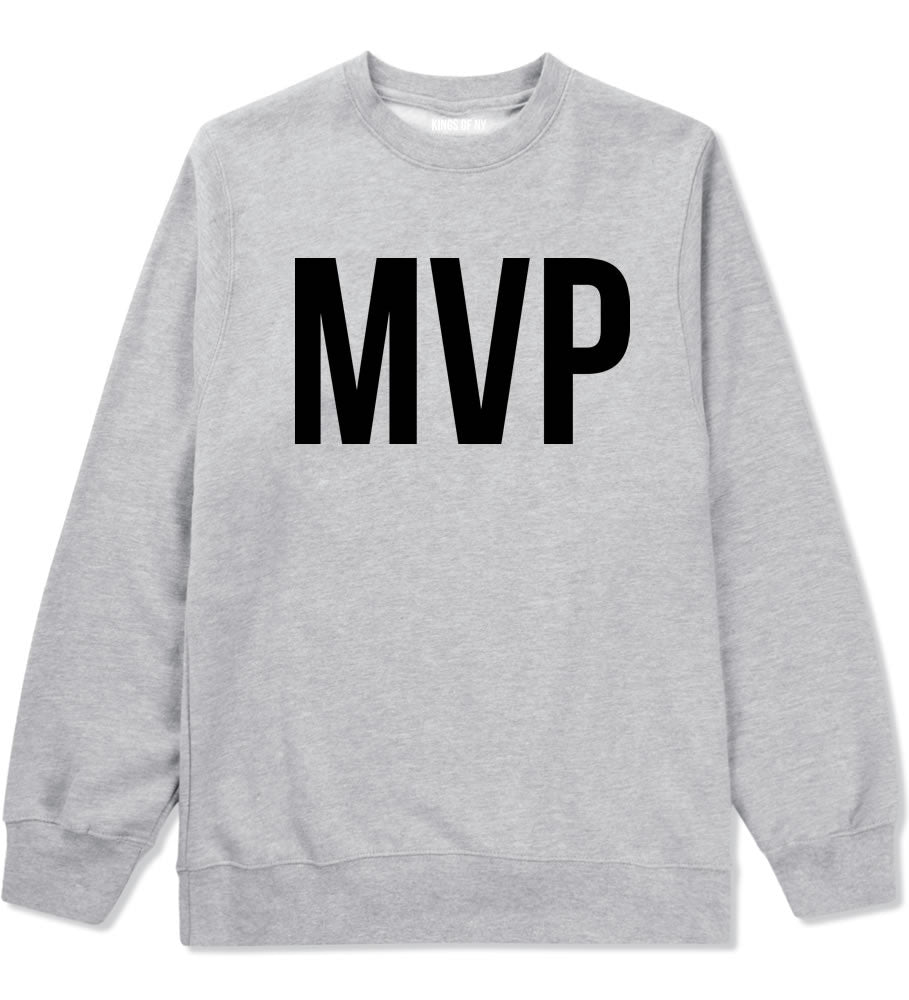 Kings Of NY MVP Most Valuable Player Crewneck Sweatshirt in Grey