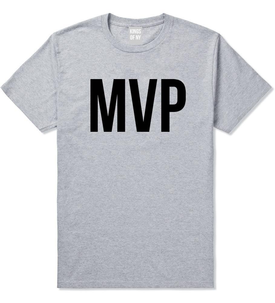 Kings Of NY MVP Most Valuable Player T-Shirt in Grey