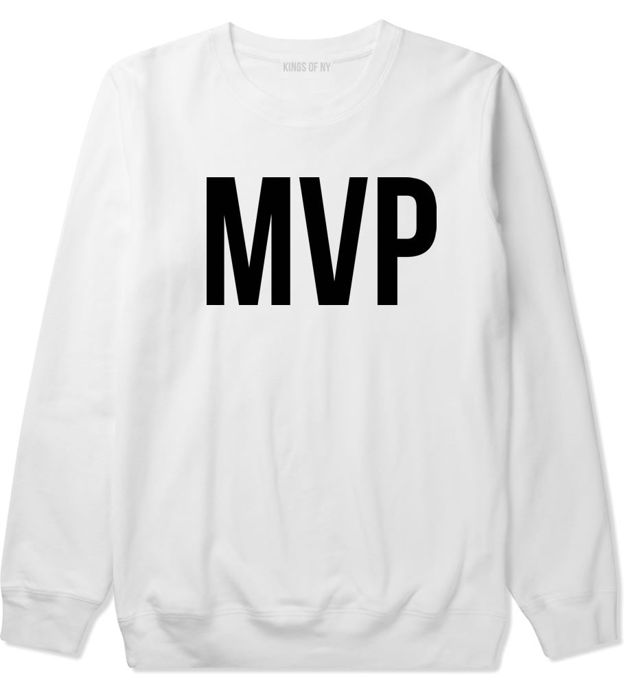 Kings Of NY MVP Most Valuable Player Crewneck Sweatshirt in White