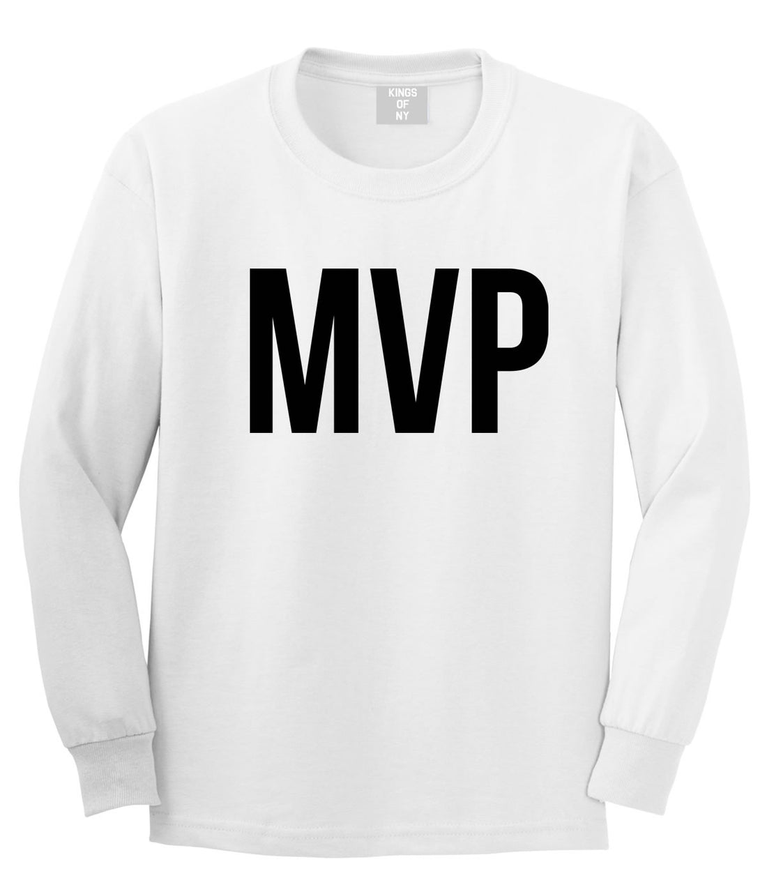 Kings Of NY MVP Most Valuable Player Long Sleeve T-Shirt in White