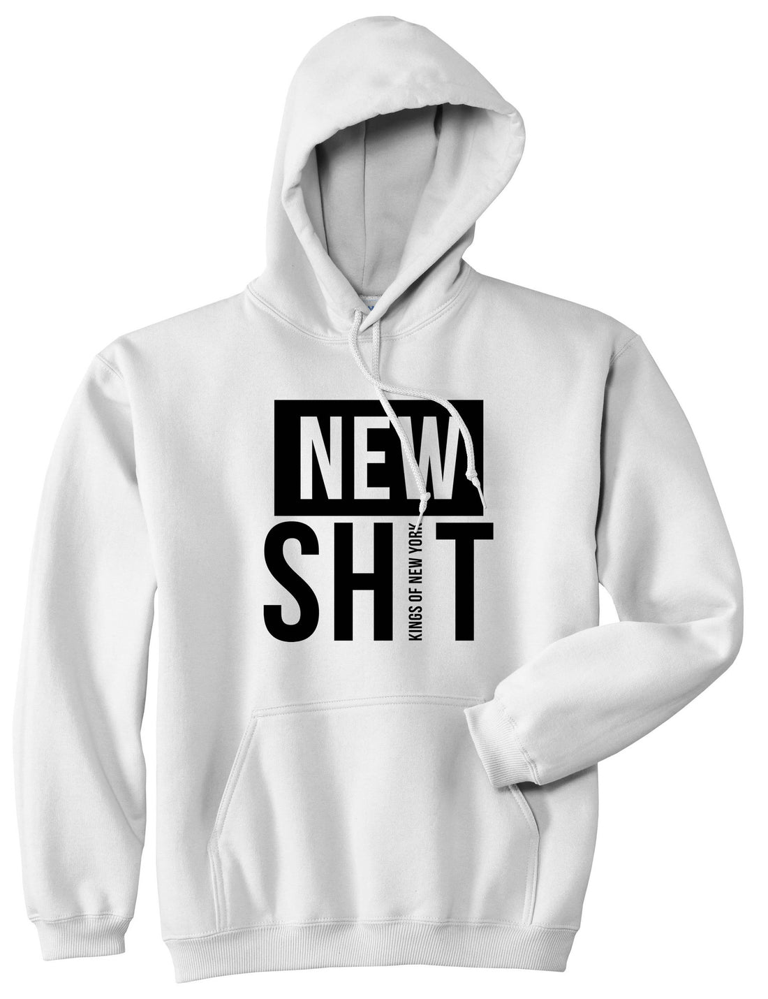 New Shit Pullover Hoodie Hoody in White by Kings Of NY