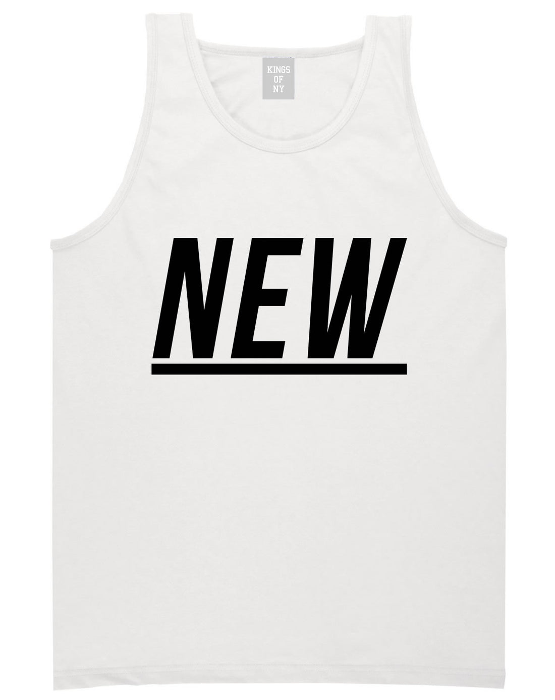 New Tank Top in White by Kings Of NY
