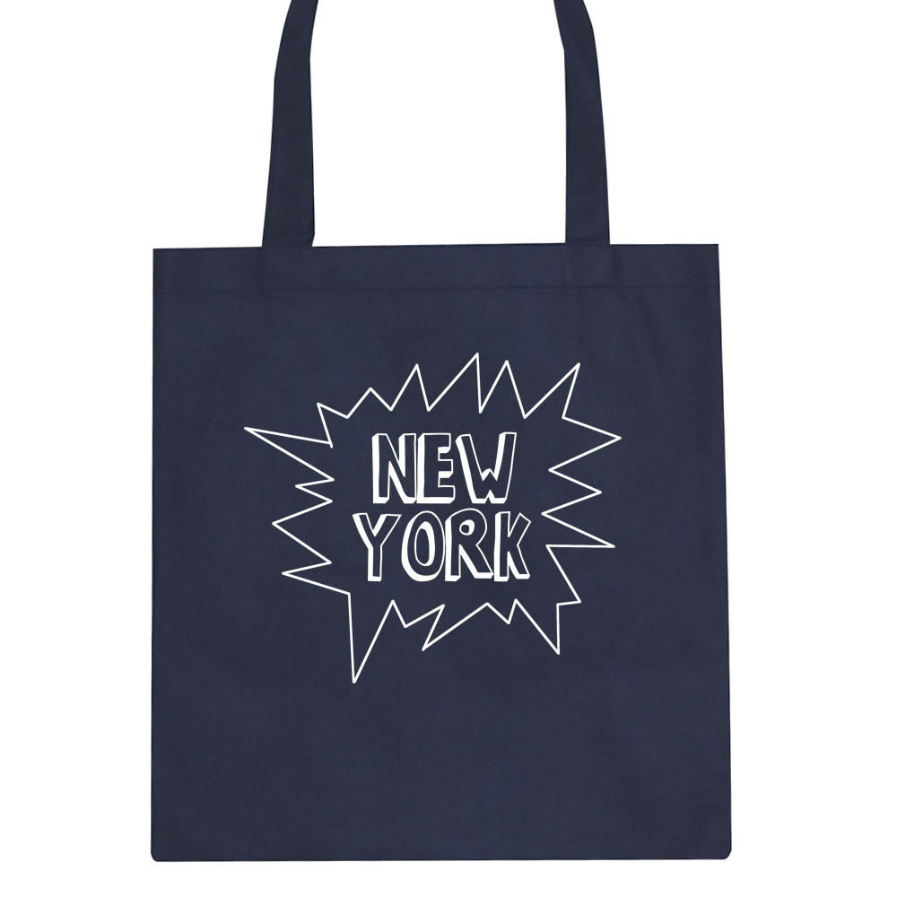 New York Bubble Quote Tote Bag by Kings Of NY